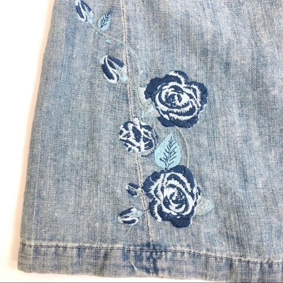 J-Brand-Tayla-Top-Embroidered-Roses-in Blue Iris - Picture 10 of 12